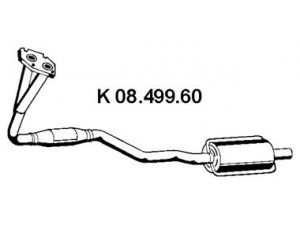 EBERSPÄCHER 08.499.60 katalizatoriaus keitiklis 
 Išmetimo sistema -> Katalizatoriaus keitiklis
58 54 198, 58 54 403, 8 54 445