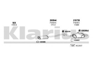 KLARIUS 630718E išmetimo sistema