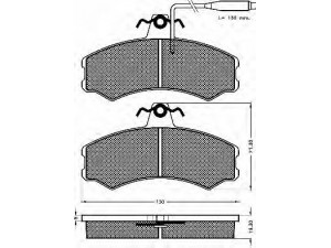 BSF 10526 stabdžių trinkelių rinkinys, diskinis stabdys 
 Techninės priežiūros dalys -> Papildomas remontas
9938205, 9945070, 424833, 425054