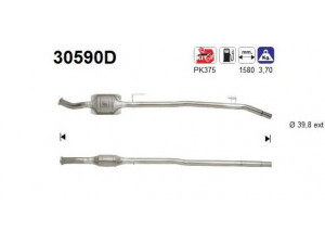 AS 30590D katalizatoriaus keitiklis 
 Išmetimo sistema -> Katalizatoriaus keitiklis
7700426921