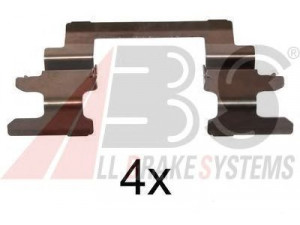 A.B.S. 1236Q priedų komplektas, diskinių stabdžių trinkelės 
 Stabdžių sistema -> Diskinis stabdys -> Stabdžių dalys/priedai
MB012360