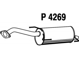 FENNO P4269 galinis duslintuvas 
 Išmetimo sistema -> Duslintuvas
20100-EM13C