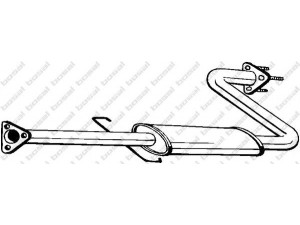 BOSAL 283-803 priekinis duslintuvas 
 Išmetimo sistema -> Duslintuvas
EMP-9109, GEX-33434