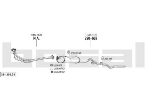 BOSAL 084.396.53 išmetimo sistema 
 Išmetimo sistema -> Išmetimo sistema, visa