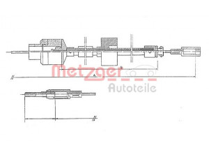METZGER 11.224 sankabos trosas 
 Dviratė transporto priemonės -> Kabeliai ir tachometro velenaai -> Sankabos trosas
95496082, 95496746, 95610218