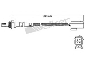 WALKER PRODUCTS 250-24193 lambda jutiklis 
 Variklis -> Variklio elektra
MHK 10006, MHK 10006, MHK 10021