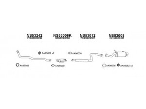 VENEPORTE 530009 išmetimo sistema 
 Išmetimo sistema -> Išmetimo sistema, visa