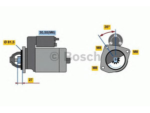 BOSCH 0 986 021 041 starteris 
 Elektros įranga -> Starterio sistema -> Starteris
5802 Y9, 5802 Z1, 1319555080, 1331329080