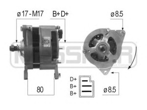 ERA 210060 kintamosios srovės generatorius 
 Elektros įranga -> Kint. sr. generatorius/dalys -> Kintamosios srovės generatorius
24161, 24198, 24219, 24228, 24241
