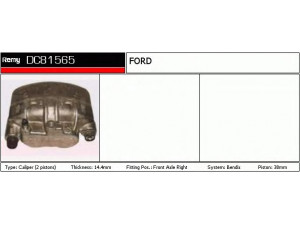 DELCO REMY DC81565 stabdžių apkaba 
 Dviratė transporto priemonės -> Stabdžių sistema -> Stabdžių apkaba / priedai
1 653 142, 6 150 955, 86VB002B121AA