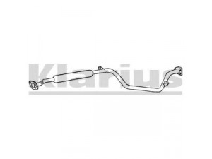 KLARIUS PR24M vidurinis duslintuvas 
 Išmetimo sistema -> Duslintuvas
PW530172