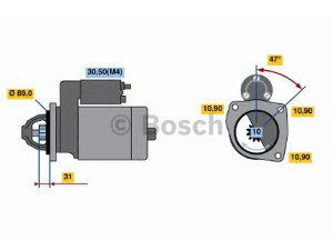 BOSCH 0 001 368 311 starteris
51 26201 7146