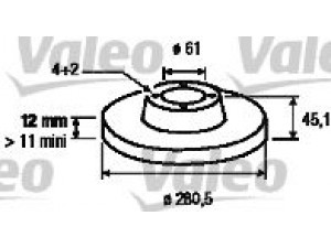 VALEO 186786 stabdžių diskas 
 Stabdžių sistema -> Diskinis stabdys -> Stabdžių diskas
7701207227