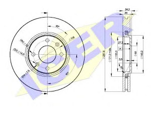 ICER 78BD4753-2 stabdžių diskas 
 Dviratė transporto priemonės -> Stabdžių sistema -> Stabdžių diskai / priedai
4246.R6, 4246.T8, 4246.W3