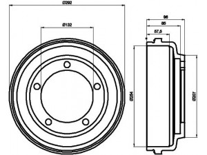 HELLA PAGID 8DT 355 300-461 stabdžių būgnas 
 Stabdžių sistema -> Būgninis stabdys -> Stabdžių būgnas
4146930, 4540218