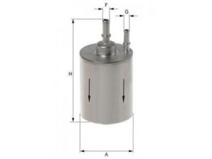 UNIFLUX FILTERS XB345 kuro filtras 
 Techninės priežiūros dalys -> Papildomas remontas
1K0 201 051 F, 1K0201051F