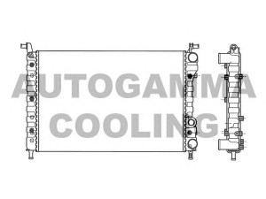 AUTOGAMMA 101189 radiatorius, variklio aušinimas