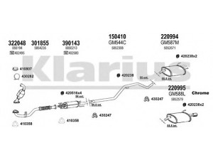 KLARIUS 391578E išmetimo sistema 
 Išmetimo sistema -> Išmetimo sistema, visa