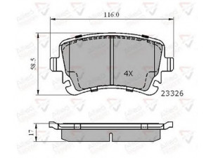 COMLINE ADB01313 stabdžių trinkelių rinkinys, diskinis stabdys 
 Techninės priežiūros dalys -> Papildomas remontas
3D0698451, 3D0698451A, 4E0698451A