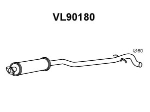 VENEPORTE VL90180 vidurinis duslintuvas 
 Išmetimo sistema -> Duslintuvas
30636377
