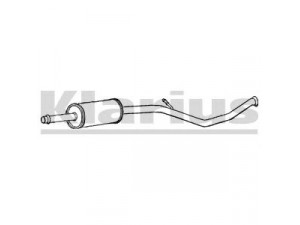KLARIUS PG651P vidurinis duslintuvas 
 Išmetimo sistema -> Duslintuvas
1717P6, 1717W9, 1717P6, 1717W9