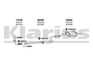 KLARIUS 120064E išmetimo sistema 
 Išmetimo sistema -> Išmetimo sistema, visa