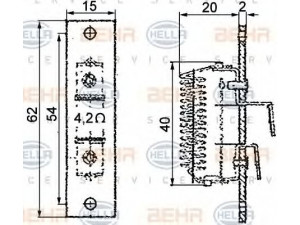 HELLA 9ML 351 332-051 varža, vidaus pūtiklis
4248 1270
