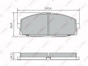 LYNXauto BD-7582 stabdžių trinkelių rinkinys, diskinis stabdys 
 Techninės priežiūros dalys -> Papildomas remontas
04465-25020, 04465-25080, 04491-25020