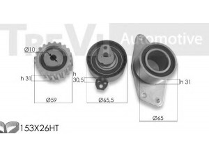 TREVI AUTOMOTIVE KD1457 paskirstymo diržo komplektas 
 Techninės priežiūros dalys -> Papildomas remontas
7701473672