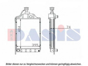 AKS DASIS 440639N radiatorius, variklio aušinimas