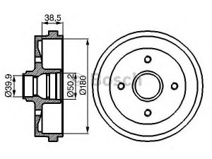BOSCH 0 986 477 002 stabdžių būgnas 
 Stabdžių sistema -> Būgninis stabdys -> Stabdžių būgnas
171 501 615, 171 501 615 B, 823 501 615 B