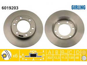 GIRLING 6019203 stabdžių diskas 
 Dviratė transporto priemonės -> Stabdžių sistema -> Stabdžių diskai / priedai
4351235070, 4351260060