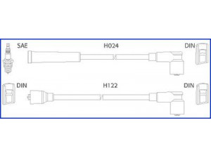 HITACHI 134347 uždegimo laido komplektas 
 Kibirkšties / kaitinamasis uždegimas -> Uždegimo laidai/jungtys
2245016B27, 2245019B27