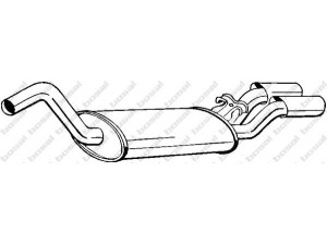 BOSAL 105-127 galinis duslintuvas 
 Išmetimo sistema -> Duslintuvas
8G0 253 609