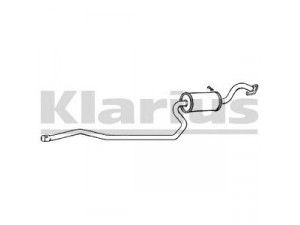 KLARIUS 260156 vidurinis duslintuvas 
 Išmetimo sistema -> Duslintuvas
2000079, 6759082, 6839365