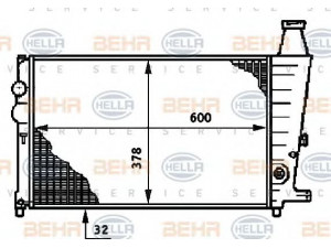 HELLA 8MK 376 719-191 radiatorius, variklio aušinimas 
 Aušinimo sistema -> Radiatorius/alyvos aušintuvas -> Radiatorius/dalys
1331.JJ, 95.496.786, 96 045 621