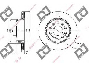 DJ PARTS BD1925 stabdžių diskas 
 Dviratė transporto priemonės -> Stabdžių sistema -> Stabdžių diskai / priedai
857 615 601, 857615601