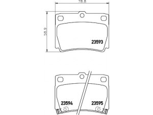 HELLA PAGID 8DB 355 009-501 stabdžių trinkelių rinkinys, diskinis stabdys 
 Techninės priežiūros dalys -> Papildomas remontas
4605A783, MN102626, MR389575, MZ690027