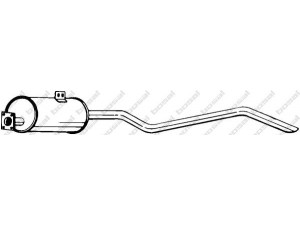 BOSAL 280-348 galinis duslintuvas 
 Išmetimo sistema -> Duslintuvas
500290, 599378, GEX3302, GEX3478