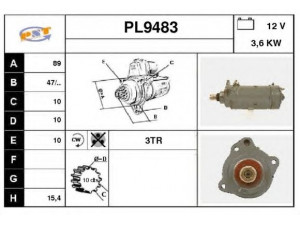 SNRA PL9483 starteris