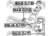 FEBEST MAB-DJ1S valdymo svirties/išilginių svirčių įvorė 
 Ašies montavimas/vairavimo mechanizmas/ratai -> Valdymo svirtis/pasukamosios svirties sujungimas -> Montavimas/sutvirtinimas
MN161705, MN184122