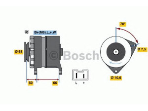 BOSCH 0 986 036 901 kintamosios srovės generatorius 
 Elektros įranga -> Kint. sr. generatorius/dalys -> Kintamosios srovės generatorius
77 00 710 373, 77 01 351 399, 77 01 361 053