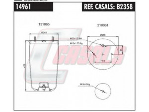 CASALS B2358 dėklas, pneumatinė pakaba
0542942040