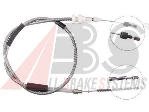 A.B.S. K10597 trosas, stovėjimo stabdys 
 Stabdžių sistema -> Valdymo svirtys/trosai
6092734, 6130715