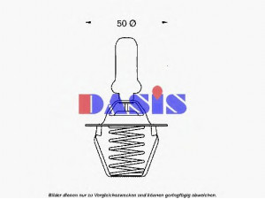 AKS DASIS 751849N termostatas, aušinimo skystis 
 Aušinimo sistema -> Termostatas/tarpiklis -> Thermostat
