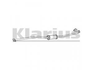 KLARIUS DN564D vidurinis duslintuvas 
 Išmetimo sistema -> Duslintuvas
203008H600, 203008H600