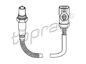 TOPRAN 207 860 lambda jutiklis 
 Išmetimo sistema -> Jutiklis/zondas
44 08 954, 44 34 305, 91160174