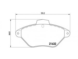 BREMBO P 61 053 stabdžių trinkelių rinkinys, diskinis stabdys 
 Techninės priežiūros dalys -> Papildomas remontas
425113, 425157, 425292, 95667787