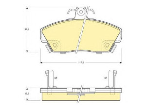 GIRLING 6104971 stabdžių trinkelių rinkinys, diskinis stabdys 
 Techninės priežiūros dalys -> Papildomas remontas
GBP90314, GBP90326AF, GBP90328