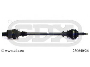 CDX 230640/26 kardaninis velenas 
 Ratų pavara -> Kardaninis velenas
7711134959, 8200114426